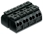 4-przewodowy blok zasilający 4-bieg., czarny 862-2504
