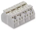 4-przewodowy blok zasilający 4-bieg., biały 862-1604