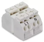 4-przewodowy blok zasilający do zastosowań Ex e II 2-bieg., biały 862-1652/999-950