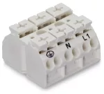 4-przewodowy blok zasilający do zastosowań Ex e II 3-bieg., biały 862-1633/999-950
