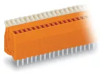 Złączka do płytek drukowanych przycisk 0,5 mm² RM 2,54 mm 2-bieg, pomarańczowa 234-502