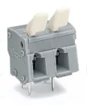 Złączka do płytek drukowanych przycisk ręczny 2,5 mm² RM 7,5/7,62 mm 2-bieg, szara 257-502/333-000