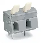 Złączka do płytek drukowanych przycisk ręczny 2,5 mm² RM 10/10,16 mm 2-bieg, szara 257-602/333-000