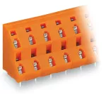 2-piętrowa złączka do płytek drukowanych 2,5 mm² RM 10,16 mm 4-bieg, pomarańczowa 736-802