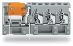 3-przew modul zł do płytek druk z łącznikiem nożowym 2,5 mm² RM 5 mm, szara