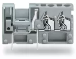 2-przew modul zł do płytek druk z możliwością mostkowania 2,5 mm² RM 5 mm, szara