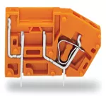 Modularna złączka do płytek drukowanych z mocowaniem bezpiecznika 2,5 mm² RM 5,08 mm, pomarańczowa