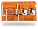 2-przew modul zł do płytek druk z mocowaniem bezpiecznika 2,5 mm² RM 5,08 mm, pomarańczowa