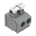 Złączka do płytek drukowanych przycisk 1,5 mm² RM 5/5,08 mm 3-bieg, szara 235-403/331-000