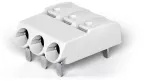 Złączka THR do płytek drukowanych przycisk 0,75 mm² raster 4mm 3-bieg., biała