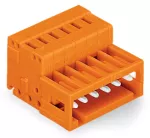 Wtyk 1-przewodowy CAGE CLAMP®, pełna ochrona przed błędnym wetknięciem. pomarańczowa 734-332