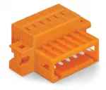 Wtyk 1-przewodowy CAGE CLAMP®, pełna ochrona przed błędnym wetknięciem. pomarańczowa 734-334/019-000