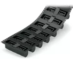 Wtyk THR Pin lutowniczy 1,0 x 1,0 mm konstrukcja prosta, czarny 734-232/105-604/997-405