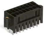 Wtyk THT 2-rzędowy pin lutowniczy 0,8 x 0,8 mm konstrukcja prosta, czarny 713-1402/107-000