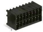Wtyk THR, 2-rzędowy Pin lutowniczy 0,8 x 0,8 mm konstrukcja kątowa, czarny 713-1423/105-000