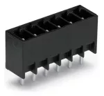 Wtyk THT Pin lutowniczy 0,8 x 0,8 mm konstrukcja prosta, czarny 714-132