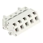 1-przewodowe gniazdo, kątowe CAGE CLAMP®, pełna ochrona przed błędnym wetknięciem, jasnoszary 721-335/008-000