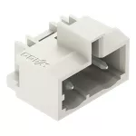 Wtyk THT 1.0 x 1.0 mm solder pin konstrukcja kątowa, jasnoszary 721-833/001-000