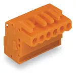 1-przewodowe gniazdo, kątowe CAGE CLAMP®, pomarańczowa 232-303/026-000