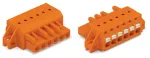 1-przewodowe gniazdo przycisk Push-in CAGE CLAMP®, pomarańczowa 2231-302/031-000