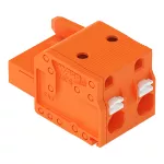 1-przewodowe gniazdo przycisk Push-in CAGE CLAMP®, pomarańczowa 2231-702/026-000