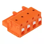 1-przewodowe gniazdo przycisk Push-in CAGE CLAMP®, pomarańczowa 2231-704/026-000