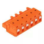 1-przewodowe gniazdo przycisk Push-in CAGE CLAMP®, pomarańczowa 2231-706/026-000