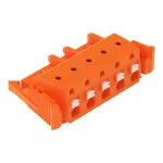 1-przewodowe gniazdo przycisk Push-in CAGE CLAMP®, pomarańczowa 2231-705/037-000