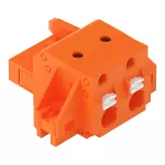 1-przewodowe gniazdo przycisk Push-in CAGE CLAMP®, pomarańczowa 2231-702/031-000