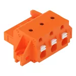 1-przewodowe gniazdo przycisk Push-in CAGE CLAMP®, pomarańczowa 2231-703/031-000