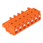 1-przewodowe gniazdo przycisk Push-in CAGE CLAMP®, pomarańczowa 2231-707/008-000