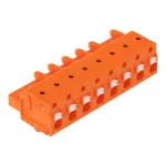 1-przewodowe gniazdo przycisk Push-in CAGE CLAMP®, pomarańczowa 2231-708/008-000