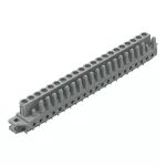 Gniazdo THT Pin lutowniczy 0,6 x 1,0 mm konstrukcja prosta, szare 232-151/031-000