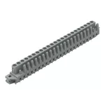 Gniazdo THT Pin lutowniczy 0,6 x 1,0 mm konstrukcja prosta, szare 232-153/031-000