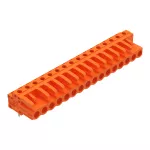 Gniazdo THT Pin lutowniczy 0,6 x 1,0 mm konstrukcja kątowa, pomarańczowa 232-276