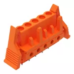 Gniazdo THT Pin lutowniczy 0,6 x 1,0 mm konstrukcja prosta, pomarańczowa 232-165/039-000