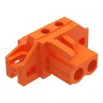Gniazdo THT Pin lutowniczy 0,6 x 1,0 mm konstrukcja kątowa, pomarańczowa 232-262/031-000