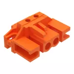 Gniazdo THT Pin lutowniczy 0,6 x 1,0 mm konstrukcja kątowa, pomarańczowa 232-264/047-000
