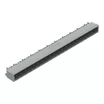 Wtyk THT Pin lutowniczy 1,0 x 1,0 mm konstrukcja kątowa, szary 231-451/001-000