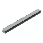 Wtyk THT Pin lutowniczy 1,0 x 1,0 mm konstrukcja kątowa, szary 231-454/001-000