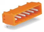 Wtyk THT Pin lutowniczy 1,0 x 1,0 mm konstrukcja kątowa, pomarańczowy 231-535/001-000