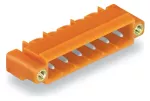 Wtyk THT Pin lutowniczy 1,0 x 1,0 mm konstrukcja kątowa, pomarańczowy 231-532/108-000