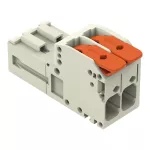 Wtyk 1-przewodowy; dźwignia Push-in CAGE CLAMP®, jasnoszary 831-1202