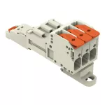 Wtyk 1-przewodowy; dźwignia Push-in CAGE CLAMP®, jasnoszary 831-1203/306-000