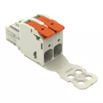 1-przewodowe gniazdo dźwignia Push-in CAGE CLAMP®, jasnoszary 832-1102/332-000