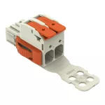 1-przewodowe gniazdo dźwignia Push-in CAGE CLAMP®, jasnoszary 832-1102/312-000