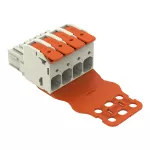 1-przewodowe gniazdo dźwignia Push-in CAGE CLAMP®, jasnoszary 832-1104/344-000