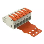 1-przewodowe gniazdo dźwignia Push-in CAGE CLAMP®, jasnoszary 832-1106/344-000