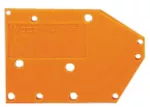 Ścianka końcowa do montażu zatrzaskowego gr. 1,5 mm, pomarańczowa 742-600