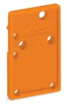 Ścianka końcowa do montażu zatrzaskowego gr. 1,5 mm, pomarańczowa 741-600